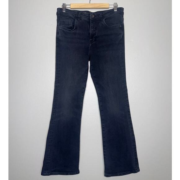 Pilcro x Anthropologie The Demilune Bootcut High Rise Jeans Faded Black Size 30 - Picture 2 of 7